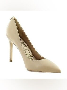 Sam Edelman Beige Pointed-Toe Stiletto Pump